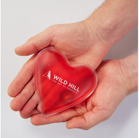Карманная грелка-сердце для рук Wild Hill Hand Warmer L многоразовая красная (10,7*10,2 см)