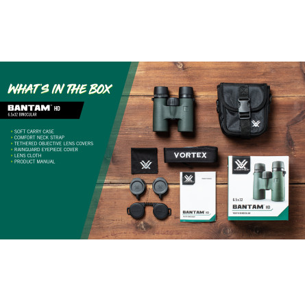 Бінокль Vortex Bantam HD 6.5x32 WP (BTM-6532)