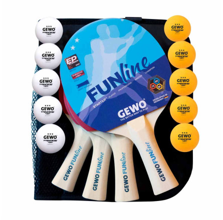 Набір для настільного тенісу Gewo Fun Time 4 Bats 10 Balls (96980000)