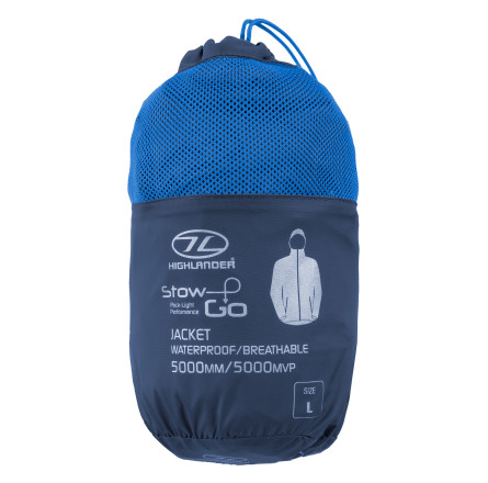 Ветровка мужская Highlander Stow & Go Pack Away Rain Jacket 6000 mm Navy M (JAC077-NB-M)