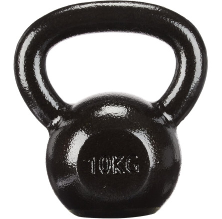 Гиря чавунна Toorx 10 кг з гумовою підставкою Black (KGV-10)