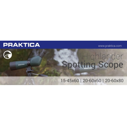 Подзорная труба Praktica Highlander 20-60x60/45 WP+штатив