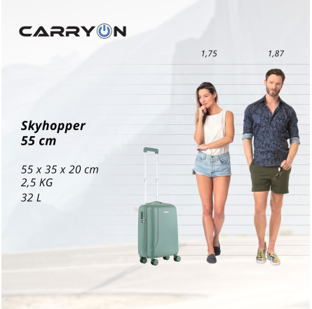 Чемодан CarryOn Skyhopper (S) Olive