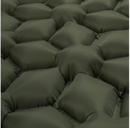 Килимок надувний Highlander Nap-Pak Inflatable Sleeping Mat 5 cm Olive (AIR071)