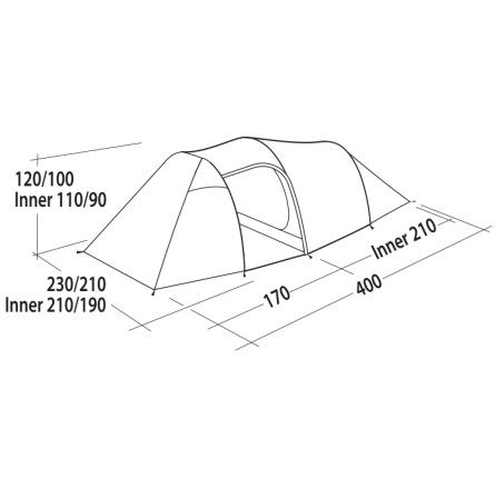 Палатка Easy Camp Magnetar 400 Rustic Green (120416)
