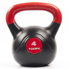 Гиря вінілова Toorx PVC 4 кг Black/Orange (KRP-4)