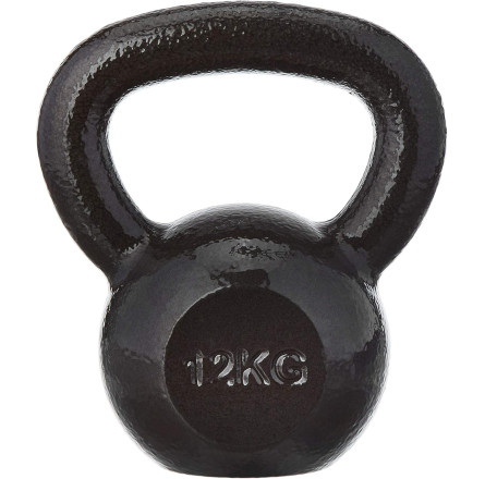 Гиря чавунна Toorx 12 кг з гумовою підставкою Black (KGV-12)
