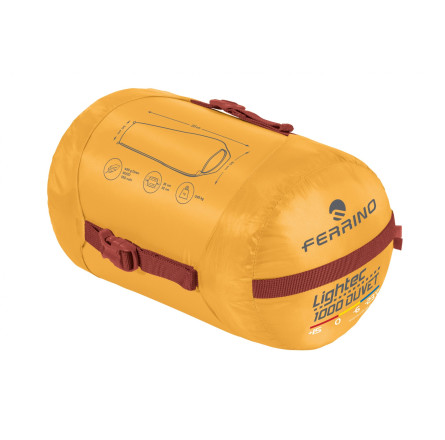 Спальний мішок Ferrino Lightec 1000 Duvet RDS Down -6°C Yellow (86702NGG)
