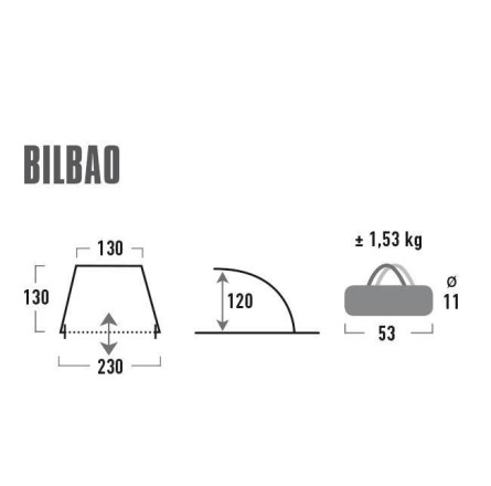 Палатка High Peak Bilbao 40 (Blue/Grey)