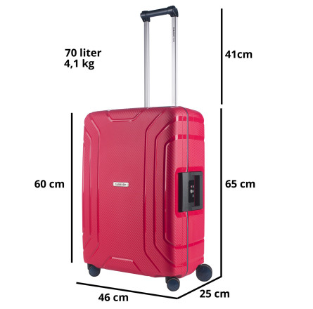 Чемодан CarryOn Steward (M) Red (502262)