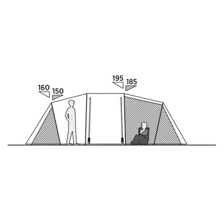 Намет шестимісний Easy Camp Leka Twin 6 (120492)