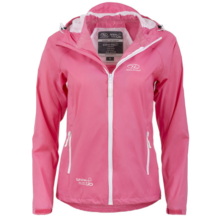 Ветровка женская Highlander Stow & Go Pack Away Rain Jacket 6000 mm Pink L (Special Offer)