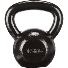 Гиря чавунна Toorx 16 кг з гумовою підставкою Black (KGV-16)