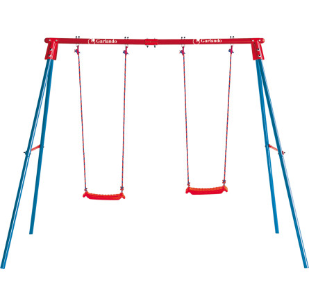 Гойдалка на металевих опорах Garlando Candy подвійна (ALT-12)