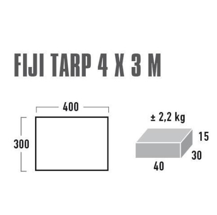 Тент High Peak Fiji Tarp 4x3 M (Grey)