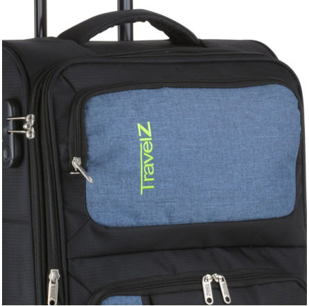 Чемодан TravelZ Triple Pocket (M) Black