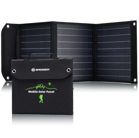 Портативний зарядний пристрій сонячна панель Bresser Mobile Solar Charger 40 Watt USB DC (3810040)