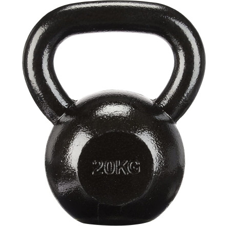 Гиря чавунна Toorx 20 кг з гумовою підставкою Black (KGV-20)
