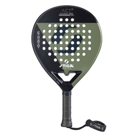 Ракетка для падел тенісу Stiga Racket ACT Black/Olive Green (2202-0919-01)
