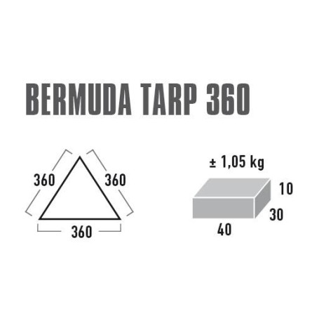 Тент High Peak Bermuda Tarp 360 Grey (10019)