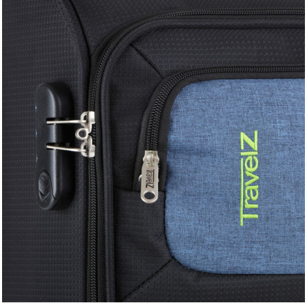 Чемодан TravelZ Triple Pocket (S) Black