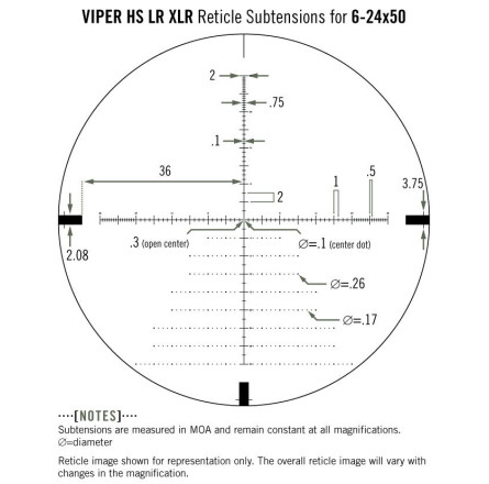 Прицел оптический Vortex Viper HS LR 6-24x50 FFP XLR (MOA) (VHS-4315-LR)