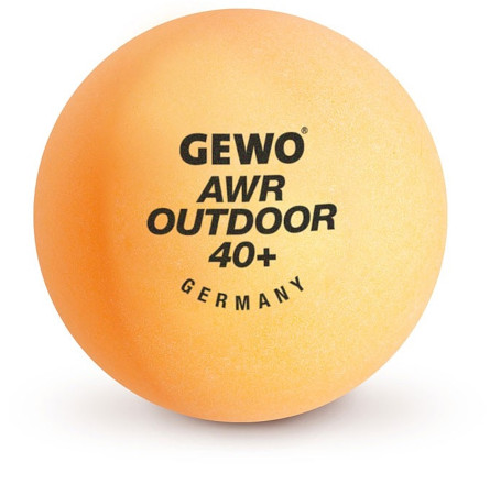 М'ячі для настільного тенісу Gewo AWR Outdoor 40+ orange 6шт (96614200)