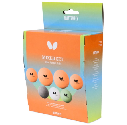 М'ячі для настільного тенісу Butterfly Fun Balls 7 шт, Mixed pack (7012880440)