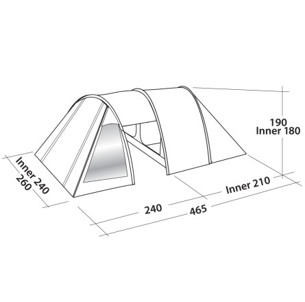 Палатка Easy Camp Galaxy 400 Rustic Green (120391)
