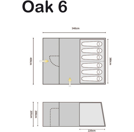 Палатка Highlander Oak 6 Blue