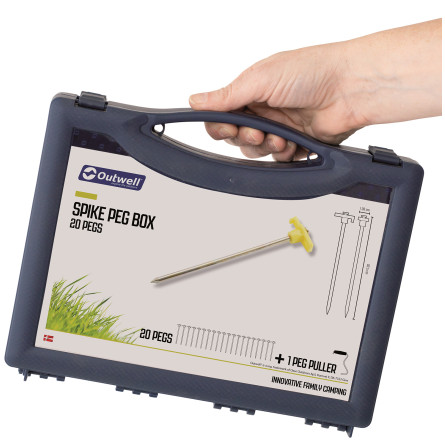 Колышки Outwell Spike Peg Box 20,5 см 20 шт. Luminous Green (650778)