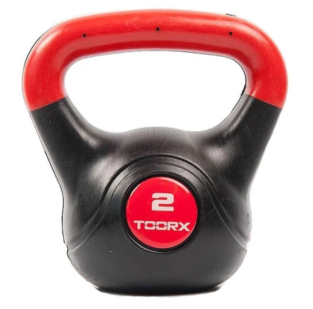 Гиря вінілова Toorx PVC 2 кг Black/Orange (KRP-2)