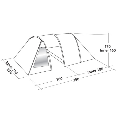 Палатка Easy Camp Galaxy 300 Rustic Green (120390)