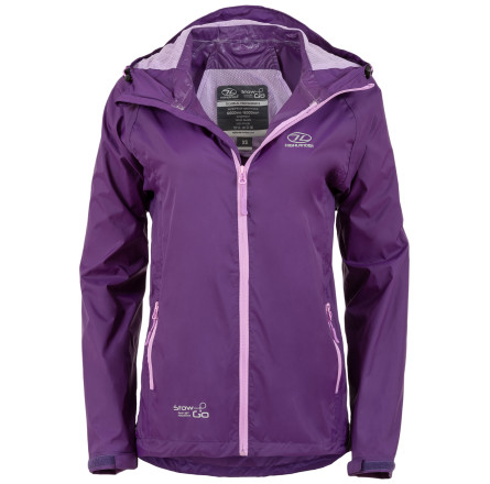 Ветровка женская Highlander Stow & Go Pack Away Rain Jacket 6000 mm Purple XL (Special Offer)