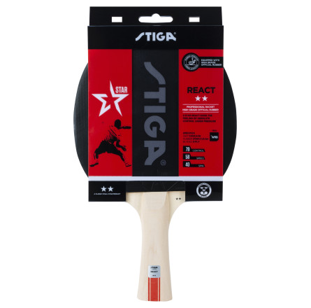 Ракетка для настільного тенісу Stiga React 2 Star FL (1212-8418-01)