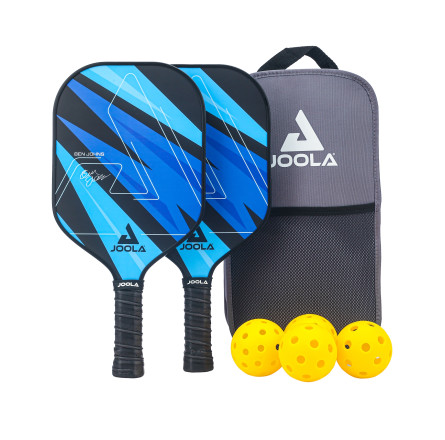 Набір для гри в піклбол Joola Ben Johns Blue 2 Ракетки 4 М'ячі (18537)
