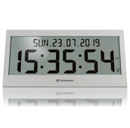 Часы настенные Bresser Jumbo LCD Grey (7001802QT5000)