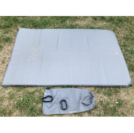 Коврик самонадувающийся Easy Camp Self-inflating Siesta Mat Double 10 cm Grey (300056)