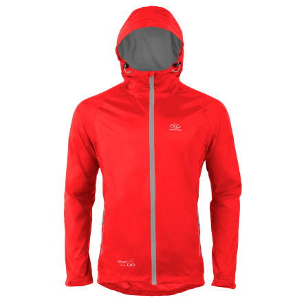 Ветровка мужская Highlander Stow & Go Pack Away Rain Jacket 6000 mm Red XL (Special Offer)