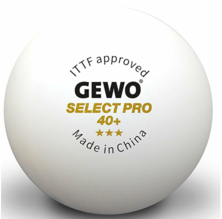 М'ячі для настільного тенісу Gewo Select Pro 40+ ITTF 6 шт (86481200)