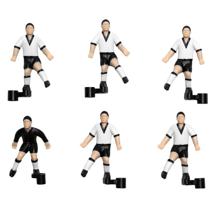 Комплект запасних гравців для настільного футболу Stiga Team White/Black (7113-2043-21)