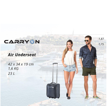 Чемодан CarryOn AIR Underseat (S) Black