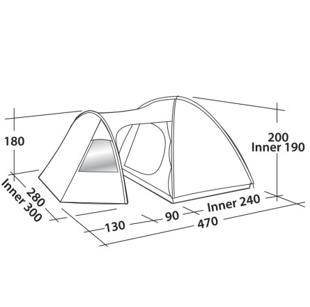 Палатка Easy Camp Eclipse 500 Rustic Green (120387)
