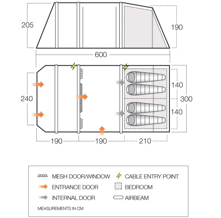 Палатка Vango Stargrove II Air 450 Herbal (TEQSTARAIH09176)