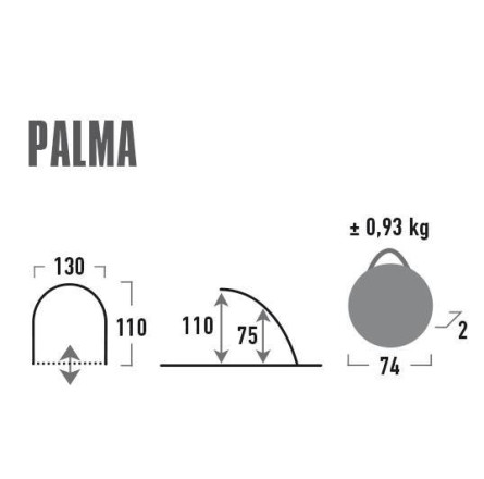 Палатка High Peak Palma 40 Blue/Grey (Special Offer)