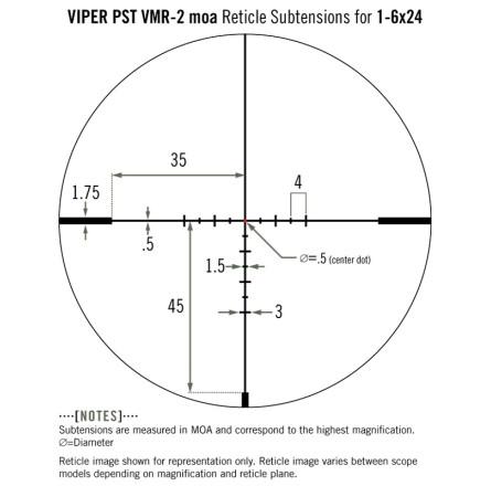 Прицел оптический Vortex Viper PST Gen II 1-6x24 SFP VMR-2 MOA IR (PST-1605)