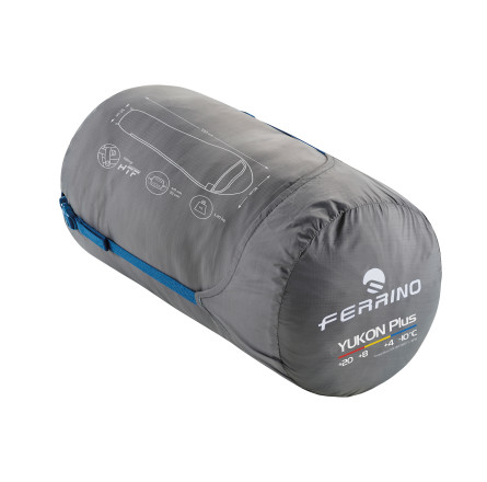 Спальний мішок Ferrino Yukon Plus/+4°C Blue Right (86357NBBD)