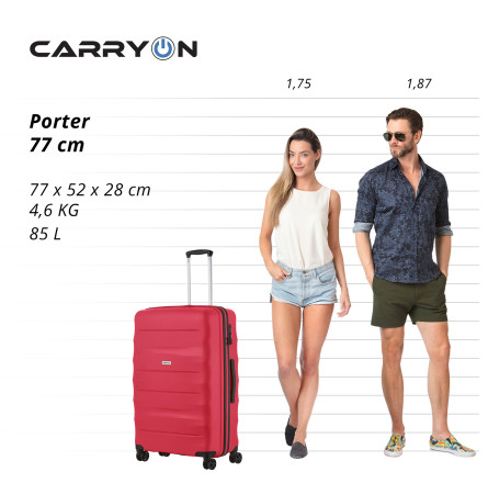 Чемодан CarryOn Porter (L) Red (502449)