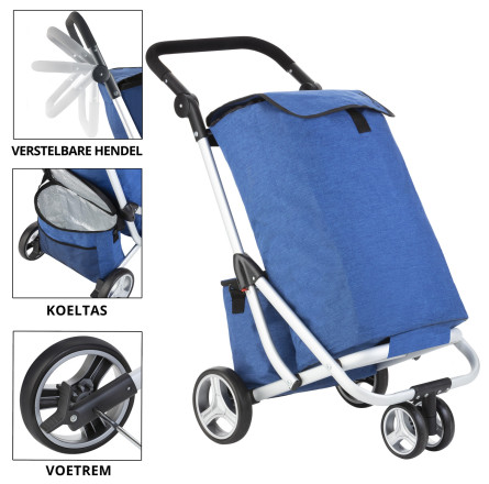 Сумка-тележка ShoppingCruiser 3 Wheels 40 Blue