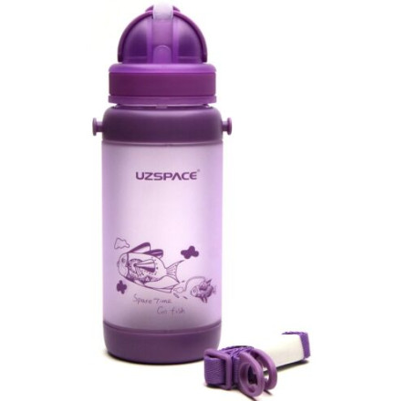 Детская бутылка для напитков UZSPACE Go Flash 320 мл Фиолетовая 3039